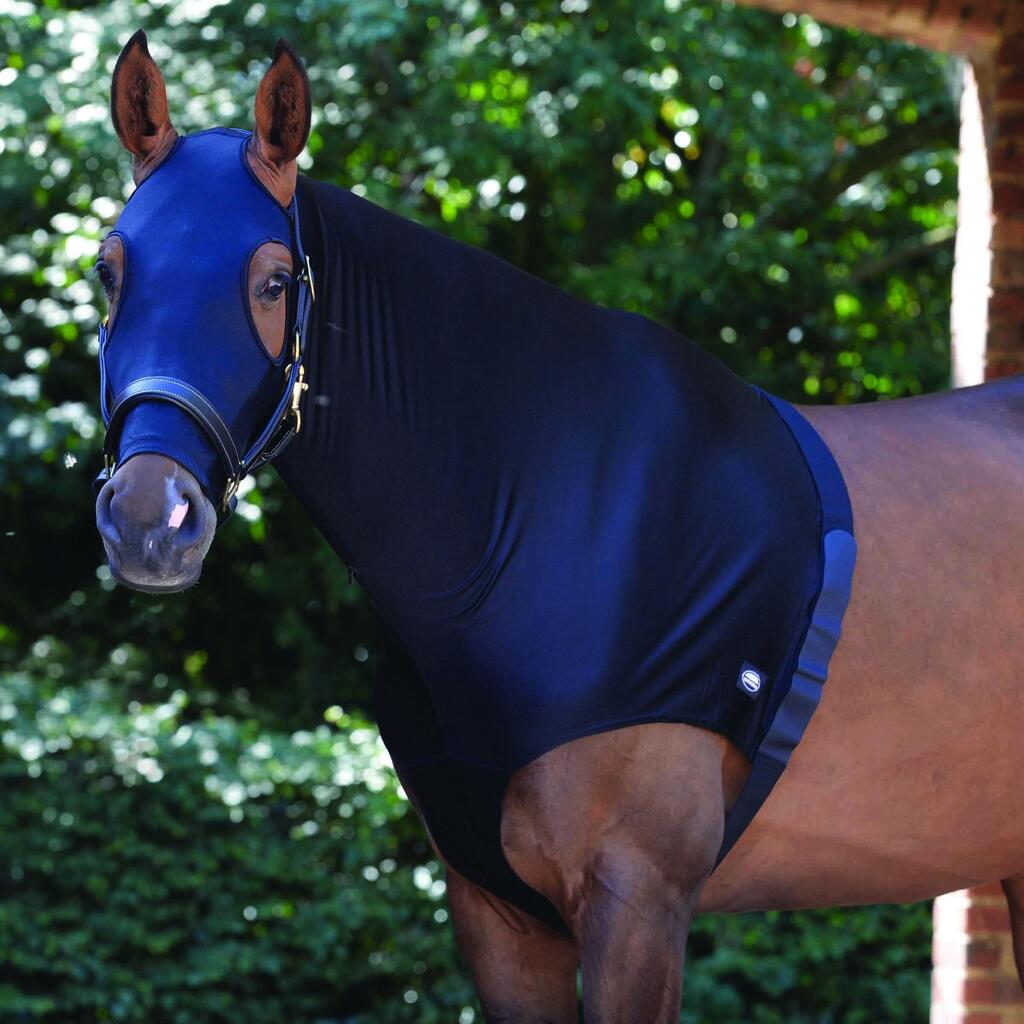 Horse shoulder protector with elastic neck cover Weatherbeeta