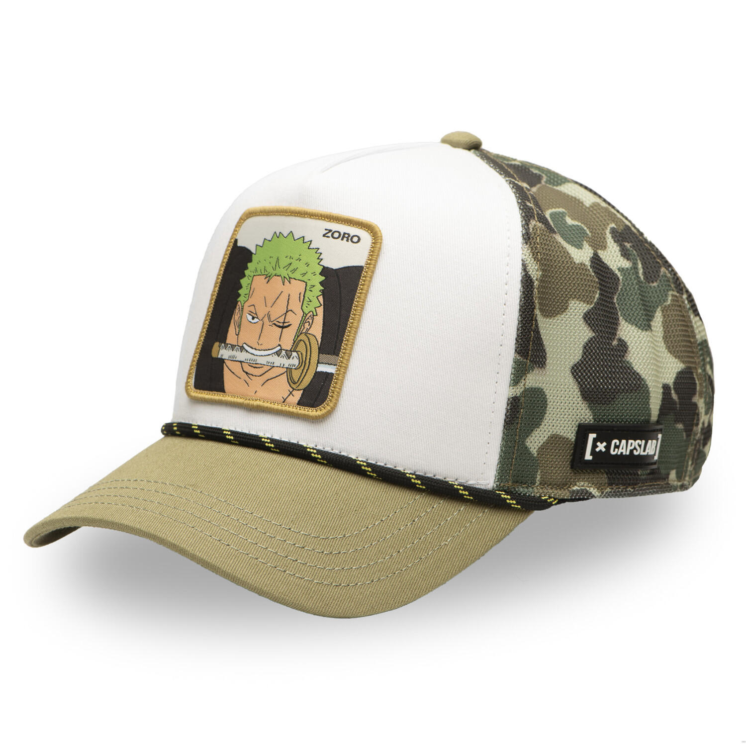 Capslab - Casquette Trucker Premium Avec Filet One Piece Zoro Camo - Casquette - Multicolore - Decathlon