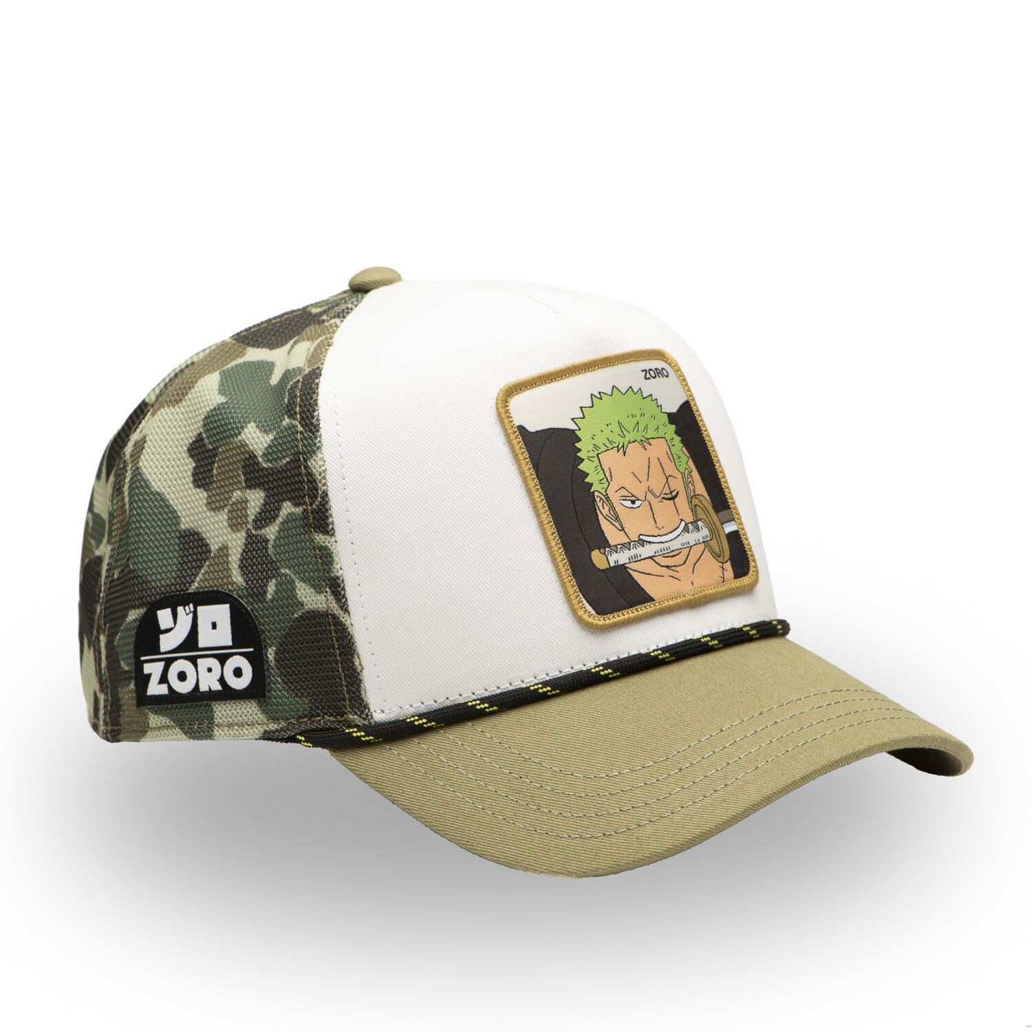 Casquette trucker premium avec filet One piece Zoro Camo 4/5