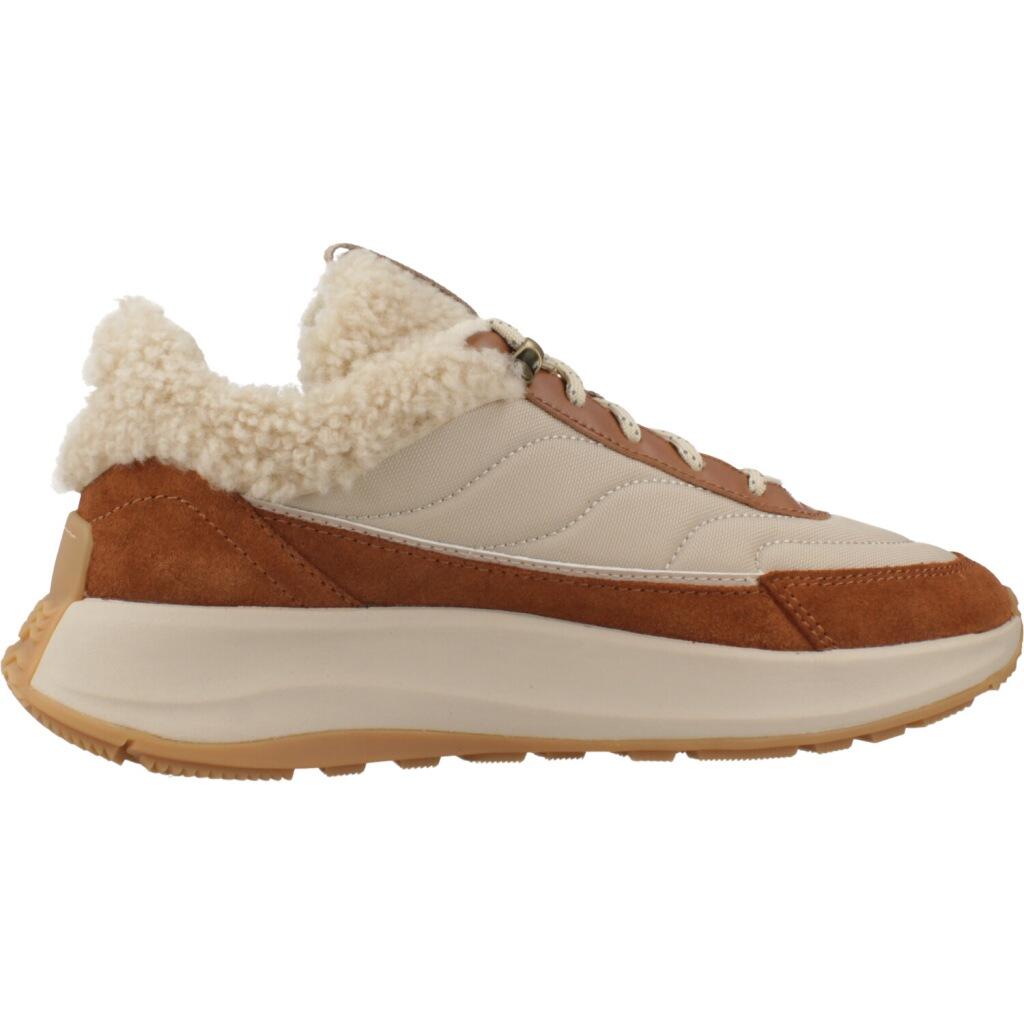 FITFLOP FitFlop F-Mode Flow Shearling-Mix Sneakers  DIEPE BRUIN/CAMEL MIX 36 4/7