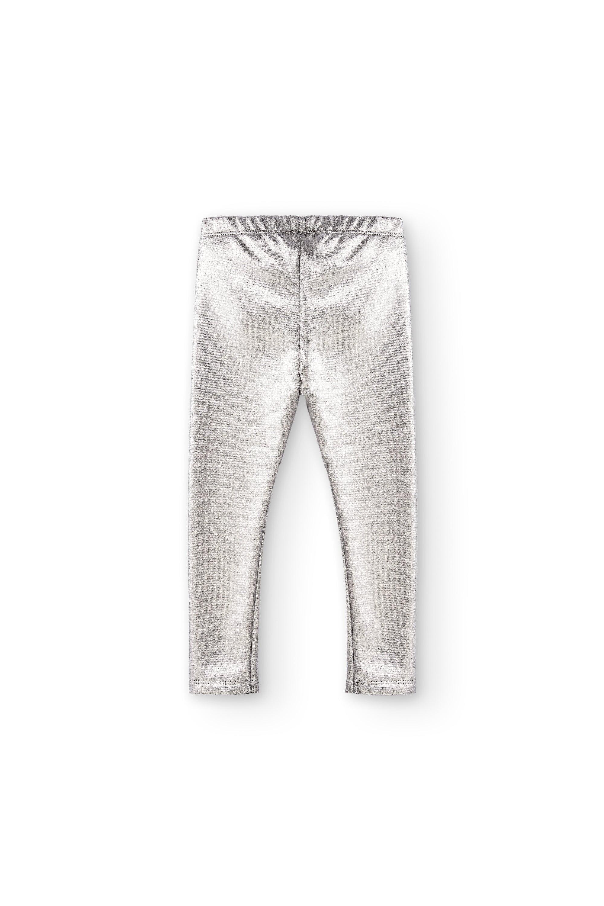 Leggings prateadas para meninas | Efeito 2/4