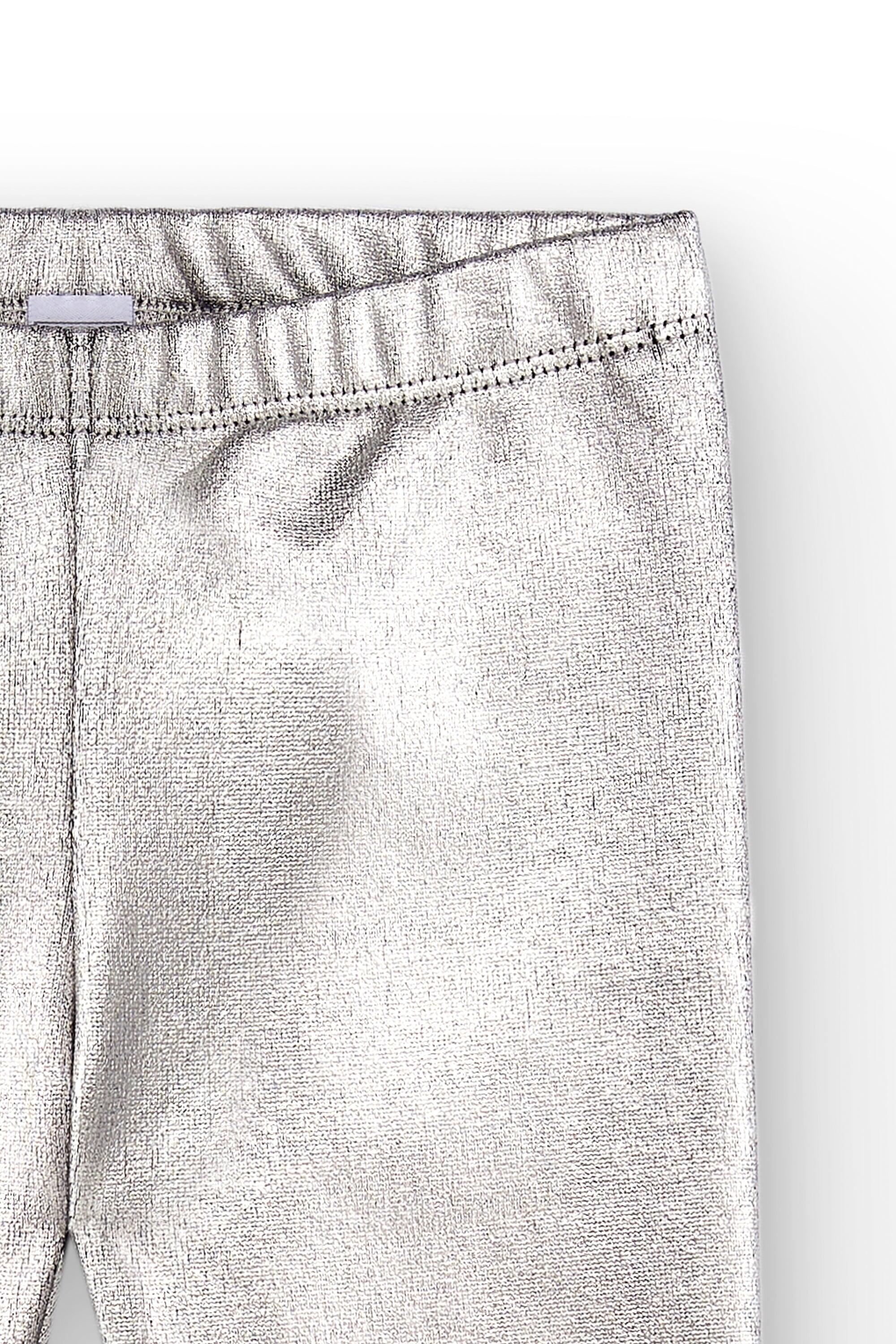 Leggings prateadas para meninas | Efeito 4/4