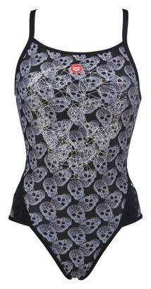 Bañador de una pieza Arena Crazy Pop Skulls