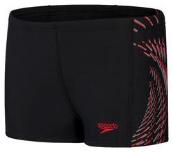 Maillot de Bain Speedo Plastisol Placement Noir/Rouge