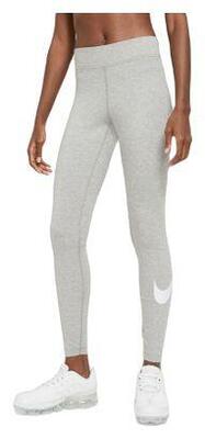 Nike sportswear dames mid-rise swoosh leggings grijs