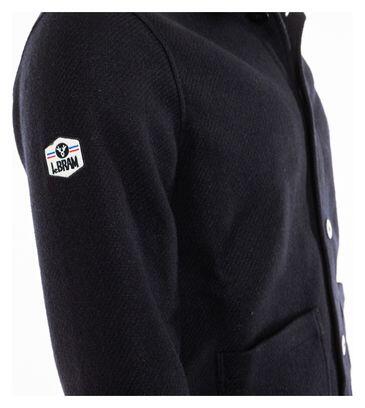 LeBram x SPORTS D'ÉPOQUE Sobrecamisa Navy/Azul en mezcla de lana. 3/5