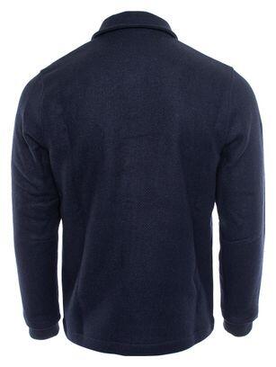 LeBram x SPORTS D'ÉPOQUE Sobrecamisa Navy/Azul en mezcla de lana. 5/5