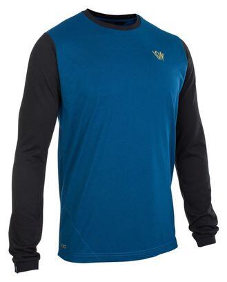 ION Seek AMP Langarm-Trikot Blau/Schwarz
