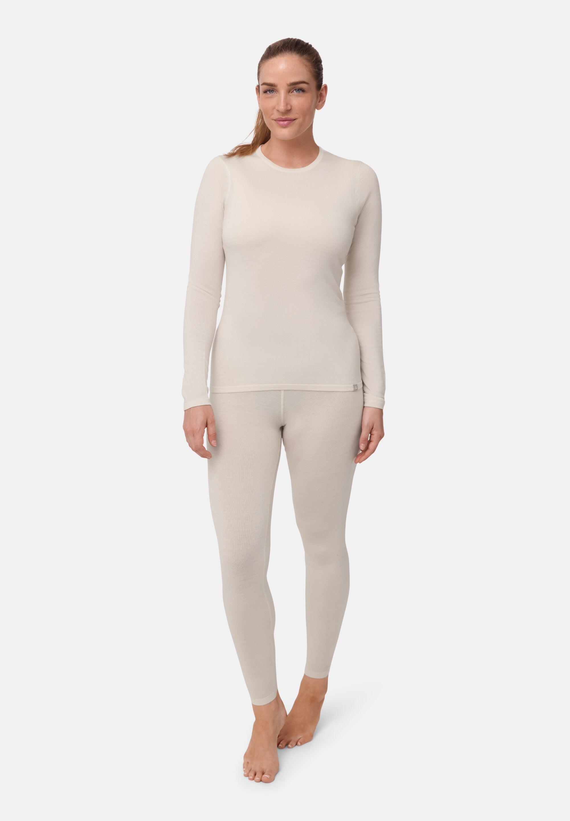 Ensemble Caleçon et Haut Thermique Femme en Laine Mérinos Hiver Chaud 2/6