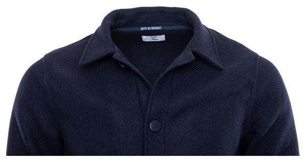 LeBram x SPORTS D'ÉPOQUE Sobrecamisa Navy/Azul en mezcla de lana. 4/5