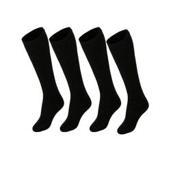 Chaussettes Thermiques Femme Longues - 4 Paires - Noir