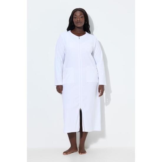 Damskie Szlafrok dwukierunkowy zamek błyskawiczny frotte miękki w dotyku