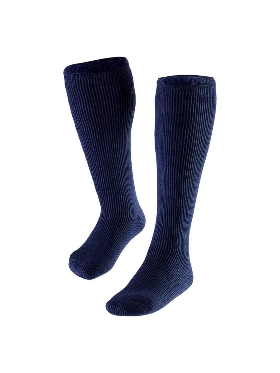 Chaussettes Thermiques Homme Longues - 4 Paires - Bleu Marine 3/4