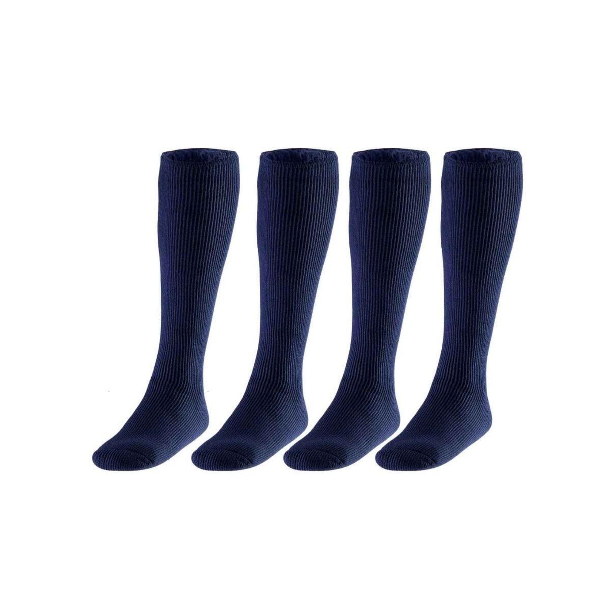Heat Keeper - Chaussettes Thermiques Homme Longues - 4 Paires - Bleu Marine - Chaussettes - Bleu - Decathlon
