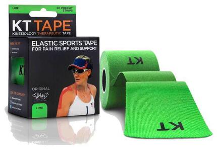 Bande prédécoupée KT TAPE COTON ORIGINAL Vert 20 bandes