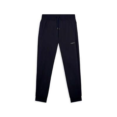 Pantaloni in felpa di cotone con fondo e vita in costina