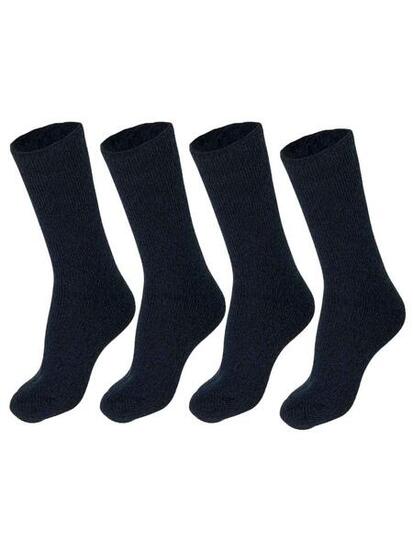 Chaussettes Thermiques Femme - 4 Paires - Bleu Marine