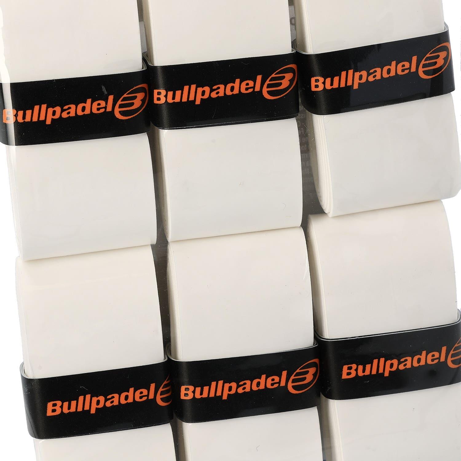 Blister 6 Pz. Overgrips Bullpadel Comfort Bianco 3/4