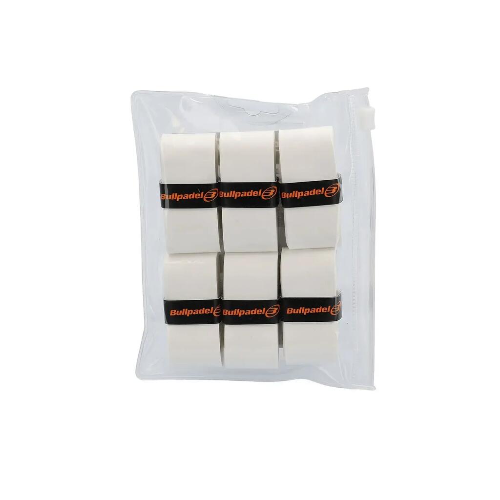 6 Pcs Blister Overgrips Bullpadel Comfort White