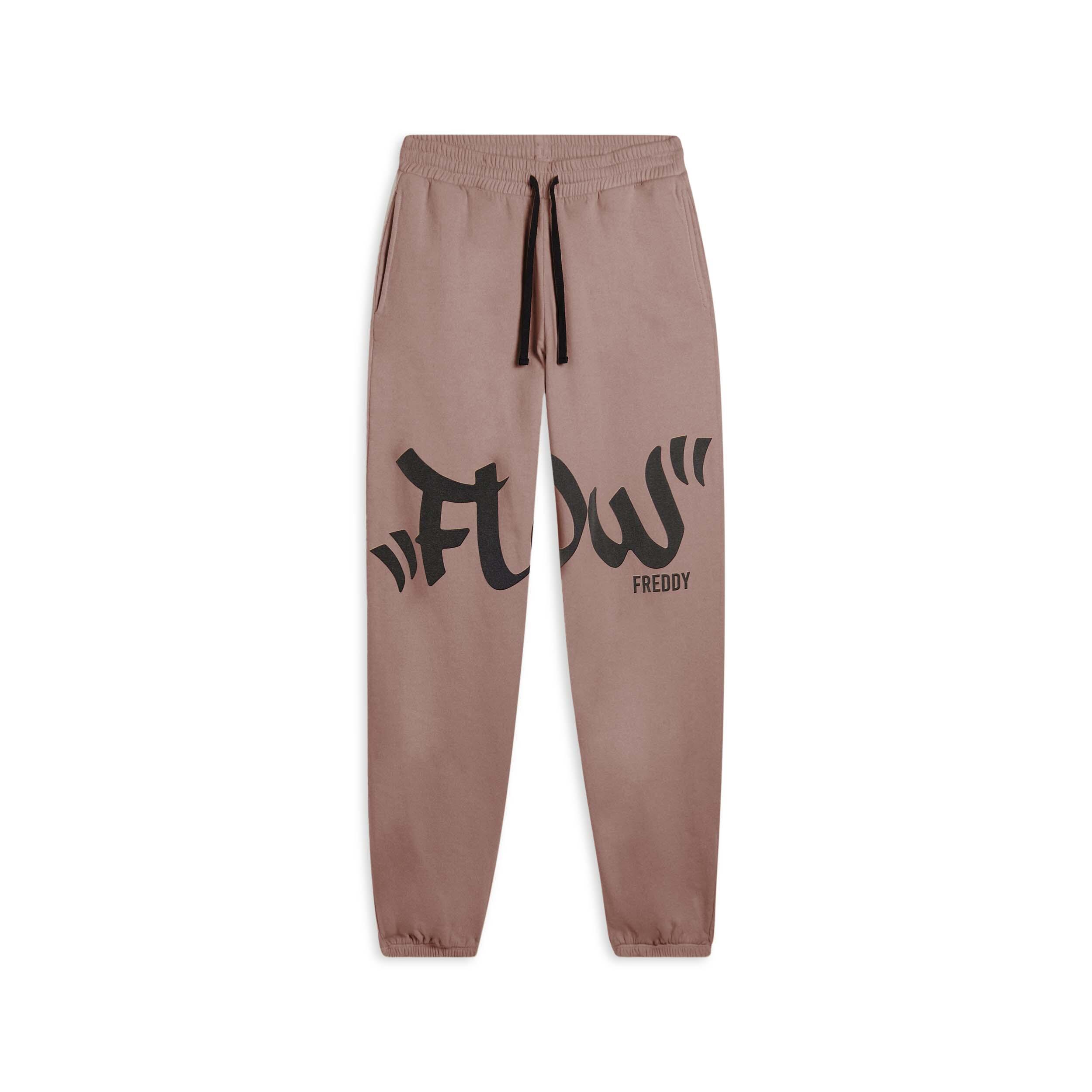 Freddy - Pantalon En Molleton Avec Imprimé « flow » Et Bord Froncé - Pantalons - Rose - Decathlon