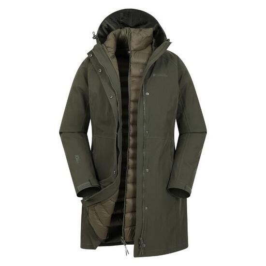 Mountain Warehouse Veste longue 3 en 1 femme Alaskan - Imperméable et chaude