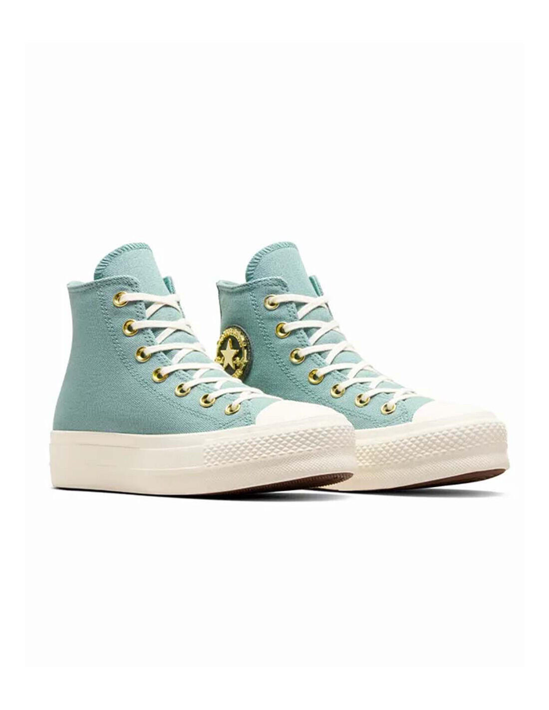 Converse Chuck Taylor All Star Lift Platform Gold - Baskets 4/5