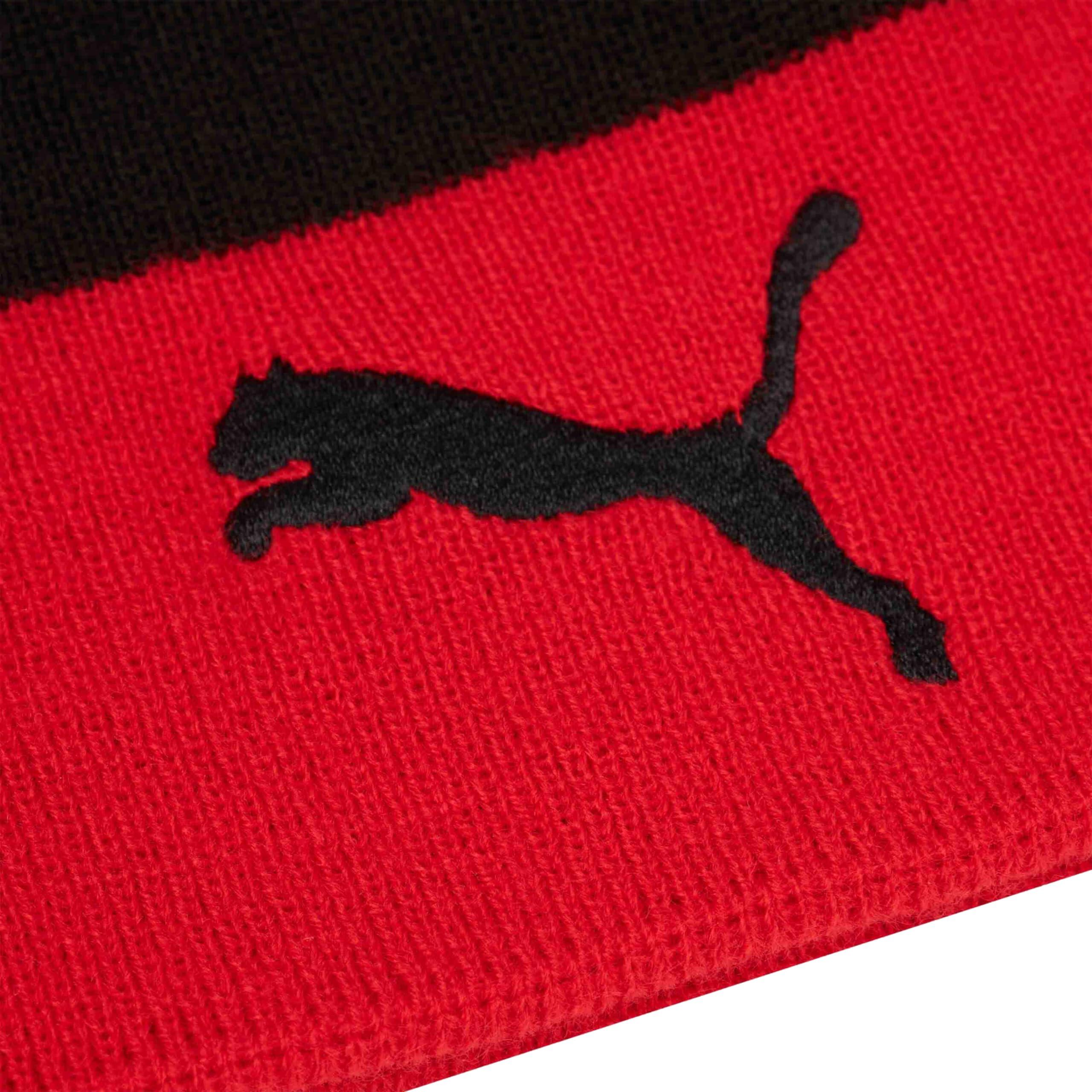 Berretto reversibile ufficiale Puma AC Milan 23/24, taglia unica, nero/rosso 3/5