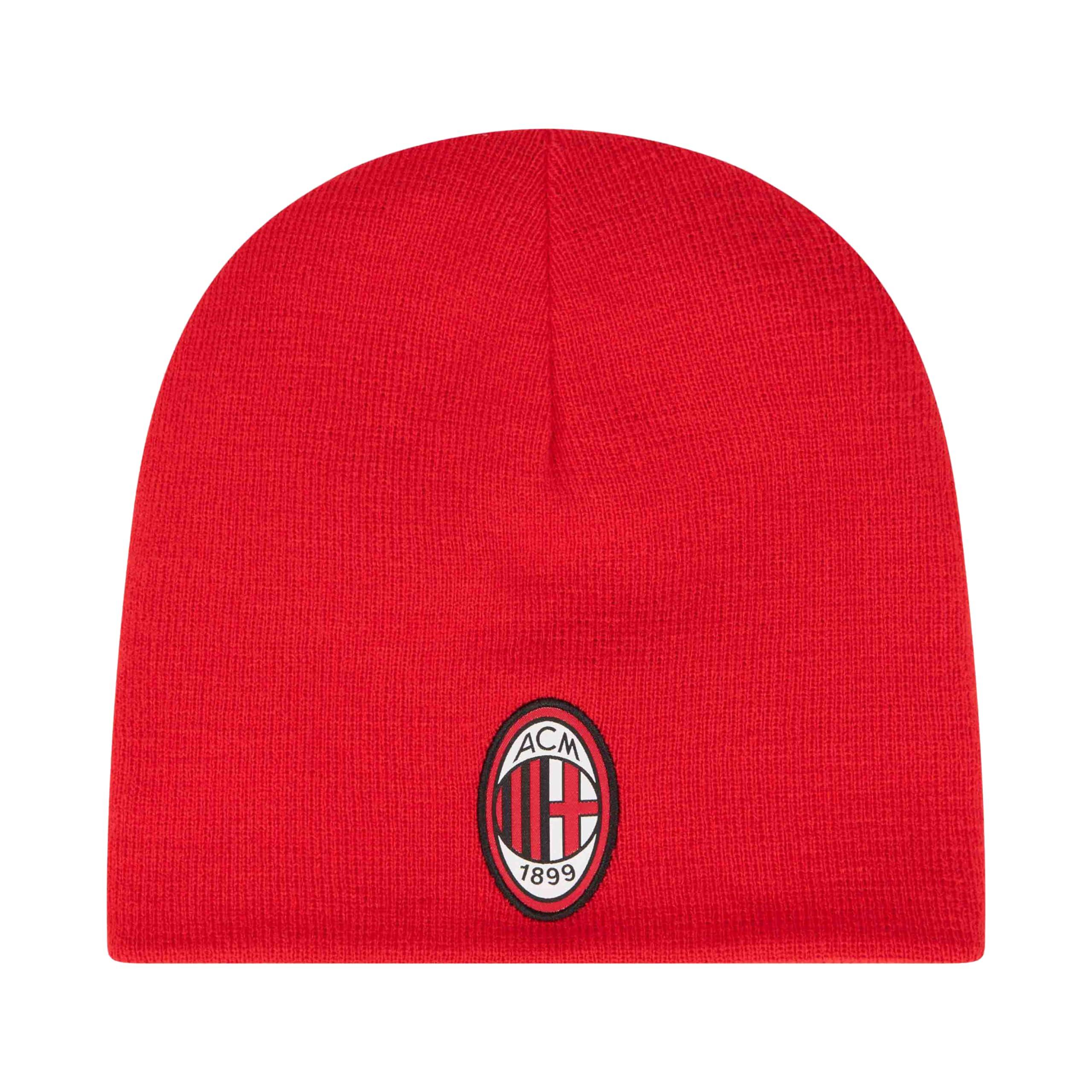 Berretto reversibile ufficiale Puma AC Milan 23/24, taglia unica, nero/rosso 4/5