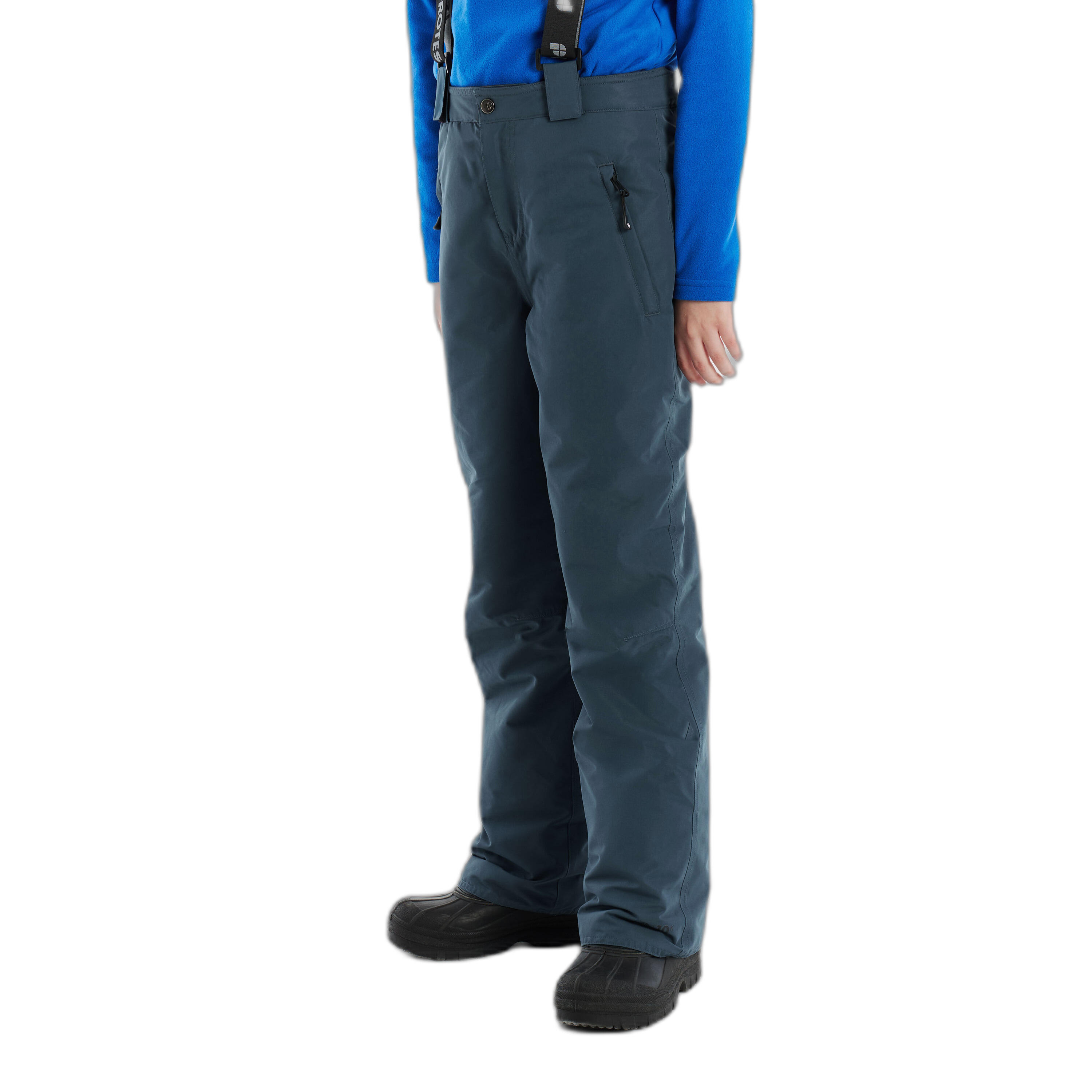 Pantalon de ski à bretelles fille bleu marine La Redoute Collections | La Redoute