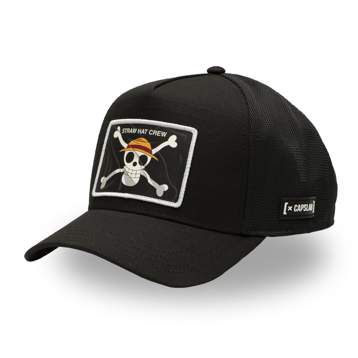 Casquette trucker premium effet bambou One Piece Black Flag 1/5