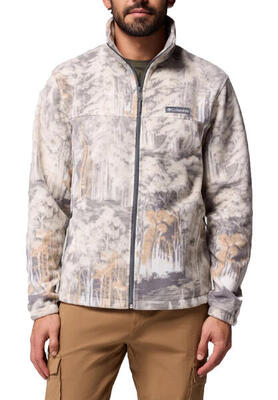 Columbia Steens Mountain Herren Print Fleece Jacke 1478231 030 grau