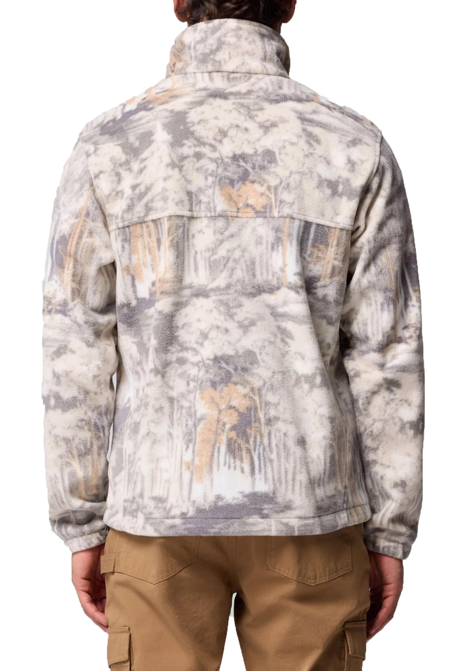 Columbia Steens Mountain Herren Print Fleece Jacke 1478231 030 grau 4/7