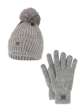 Heatkeeper Ensemble Hiver Femme - Bonnet + Gants Beige