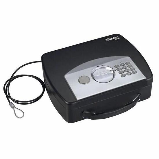 Coffre-Fort Portable avec Câble de Sécurité MASTER LOCK Acier