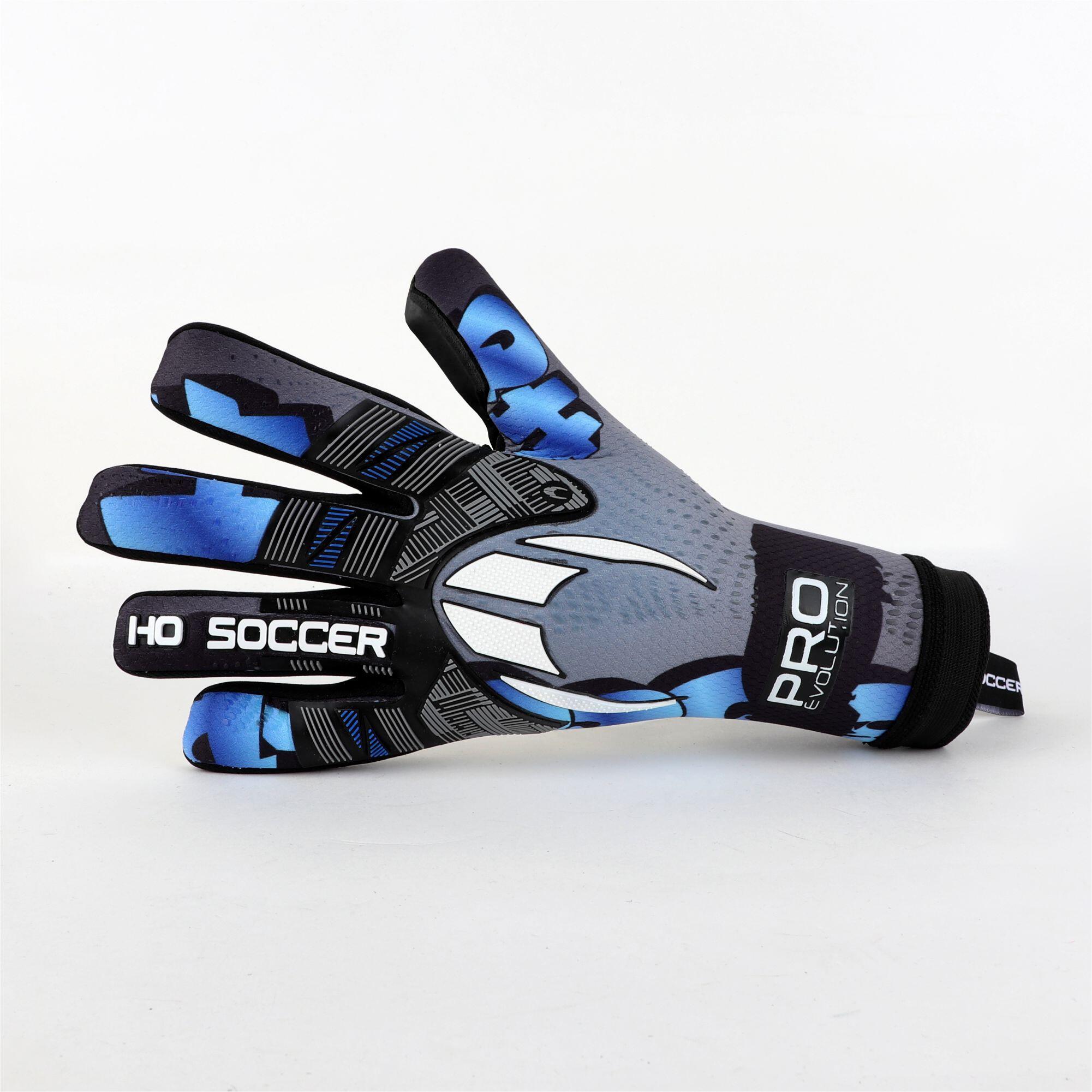 Guanti da portiere Ho Soccer per Adulti Pro Evolution Graffiti RN Blu 3/6