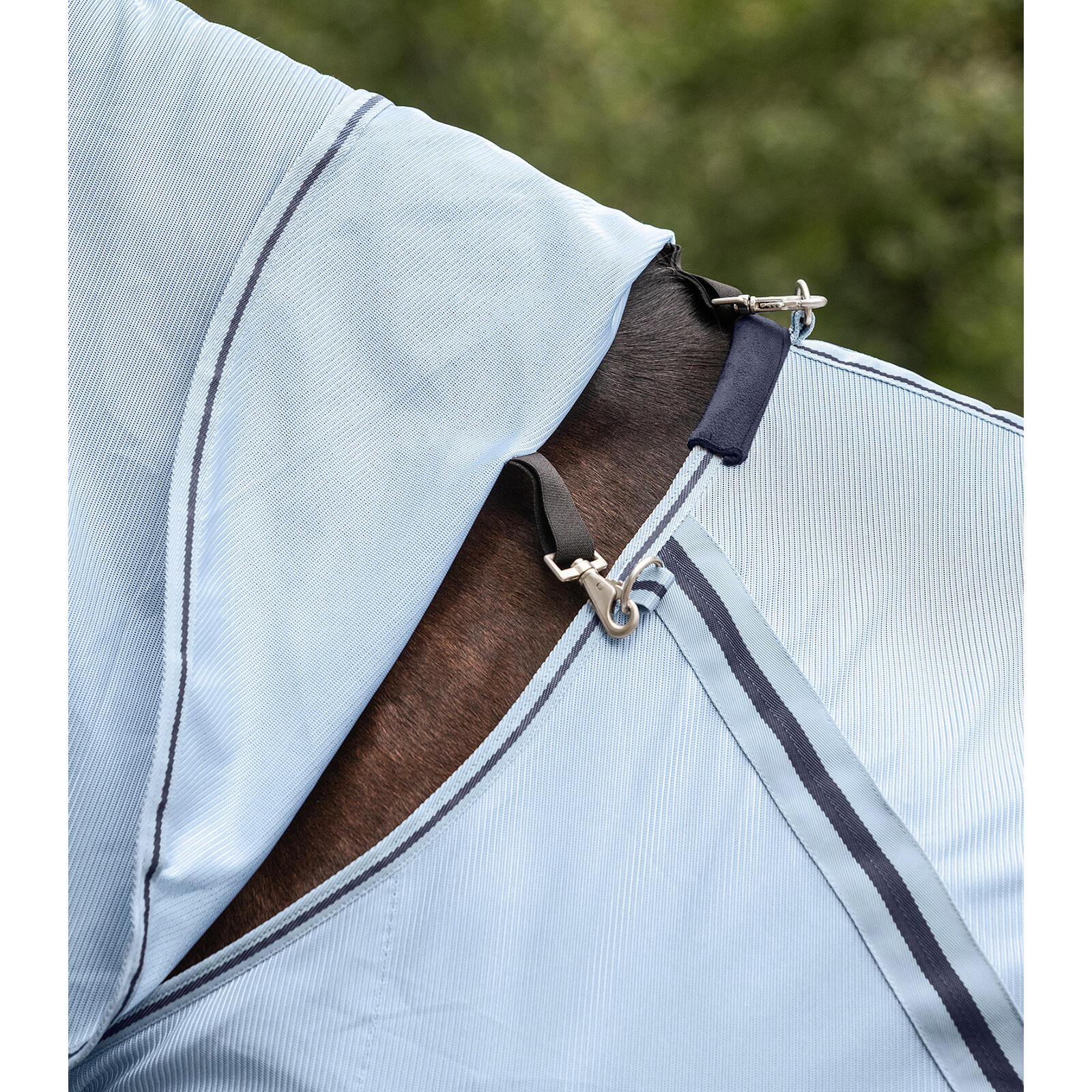 Sábana anti-mosquitos para caballo con cuello desmontable Waldhausen Protect 3/3