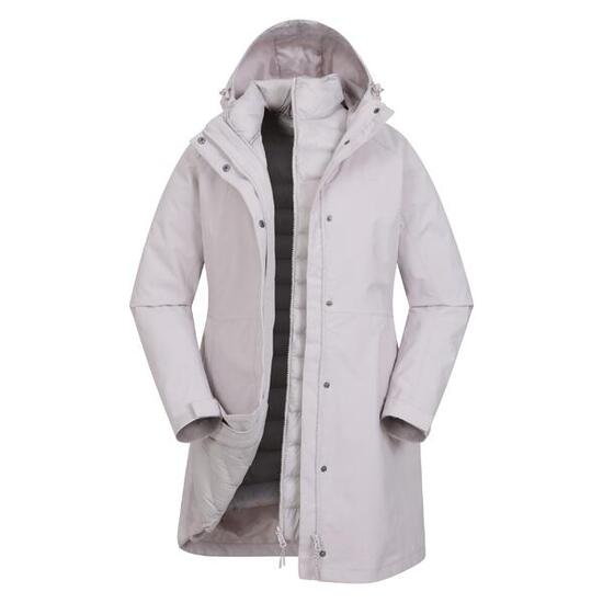 Mountain Warehouse Veste longue 3 en 1 femme Alaskan - Imperméable et chaude