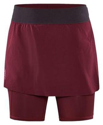 PRO Trail 2‑in‑1 Laufrock Damen — Bordeaux