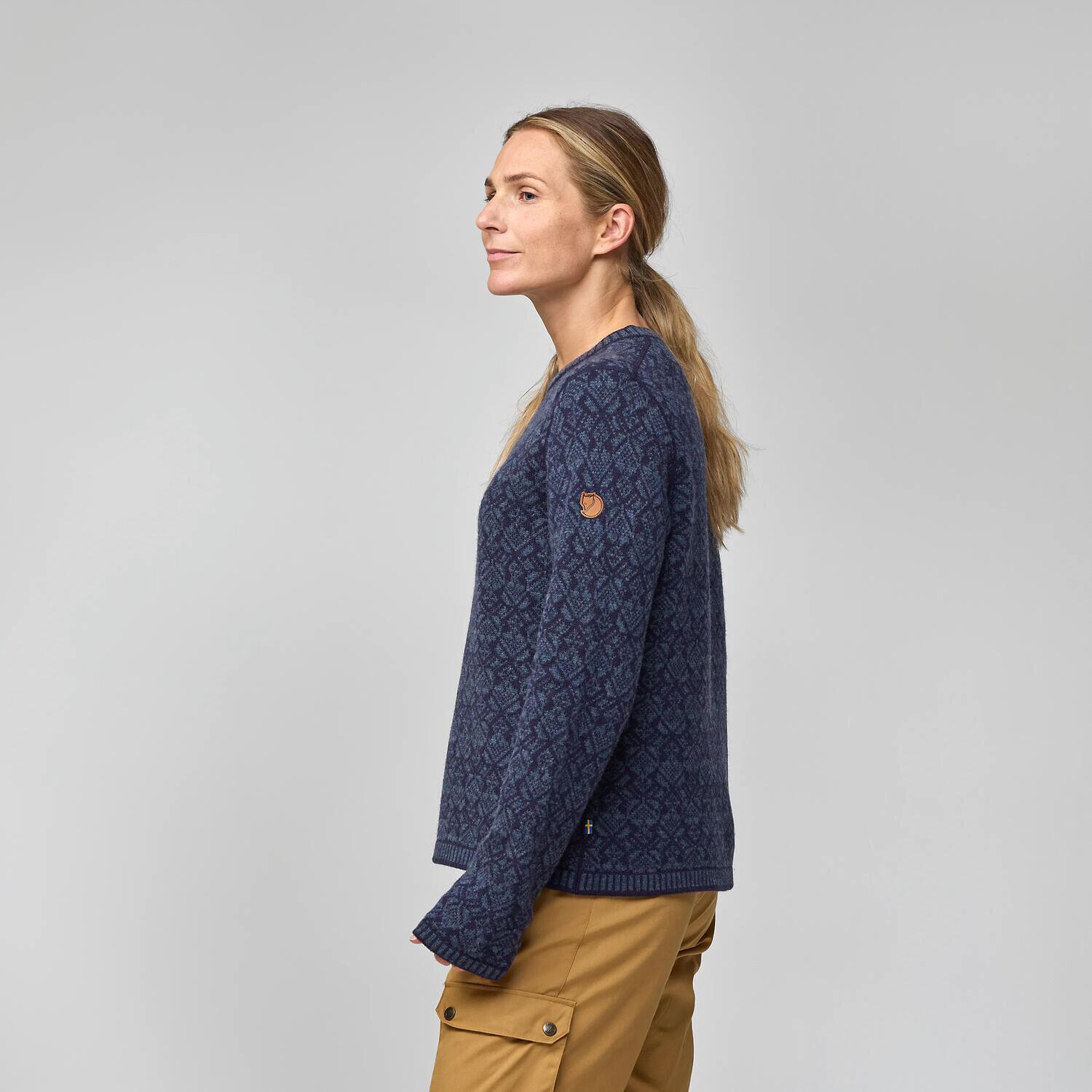 Damen Sweatshirt Snow Round Neck Sweater 5/7