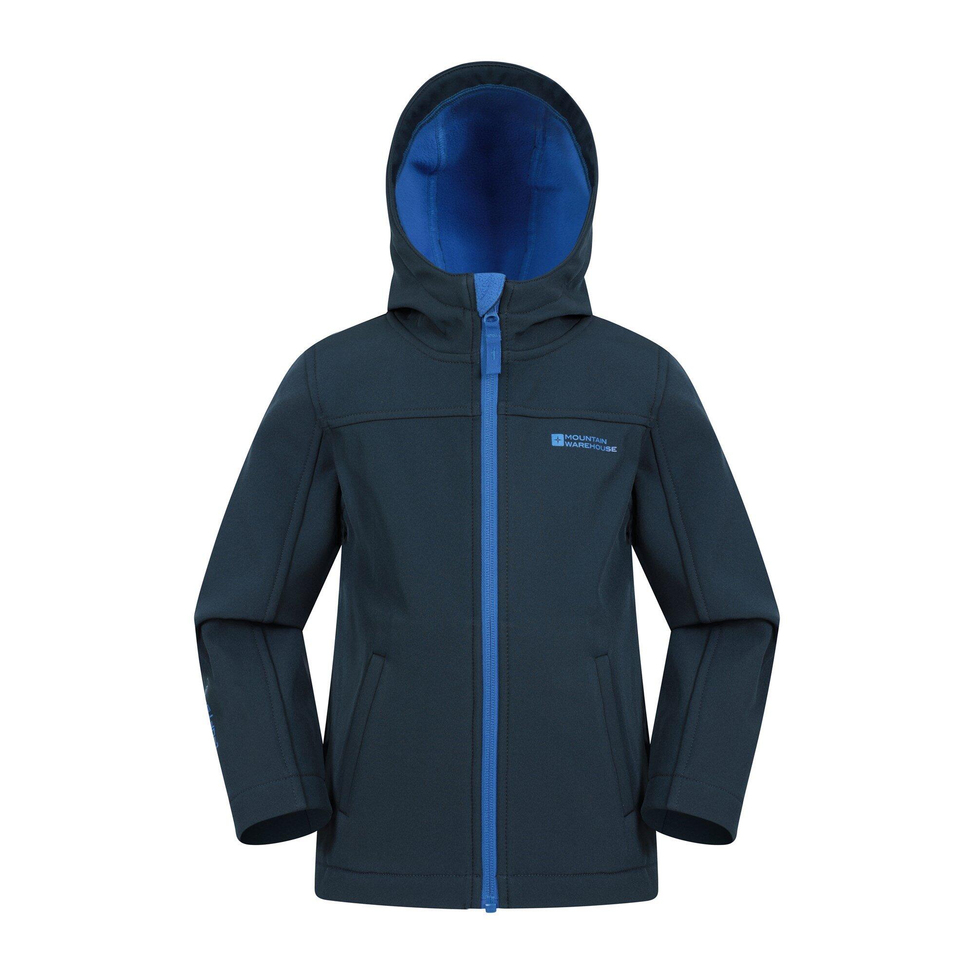 Mountain Warehouse - Mountain Warehouse Veste Softshell Enfant Exodus - Coupe-vent Et Déperlante - Softshell - Bleu - Decathlon