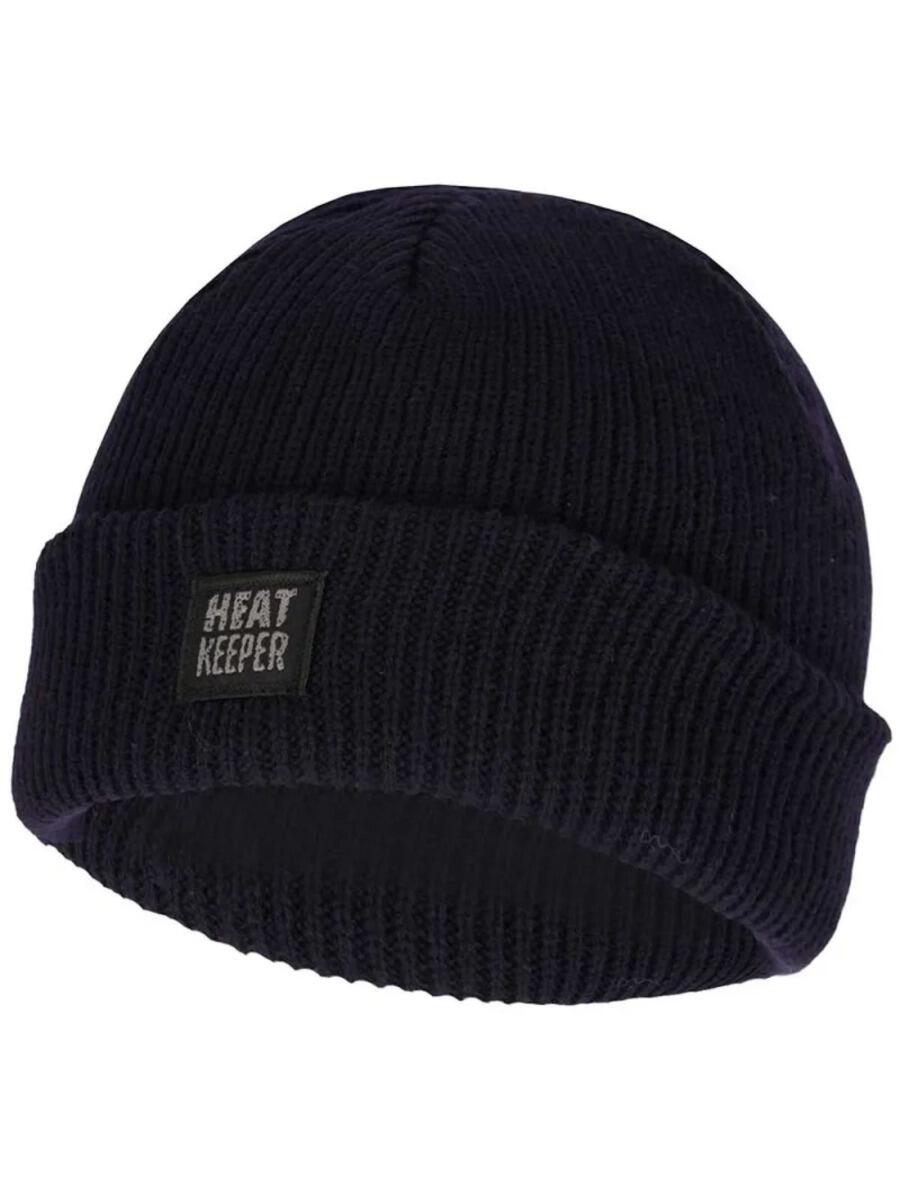 Set Hiver Heatkeeper pour Hommes – Bonnet + Gants bleu marine 5/6