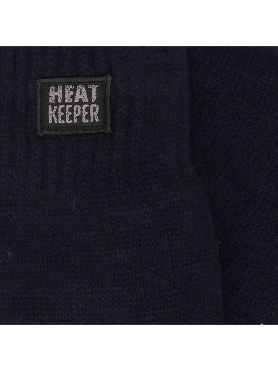 Set Hiver Heatkeeper pour Hommes – Bonnet + Gants bleu marine 4/6