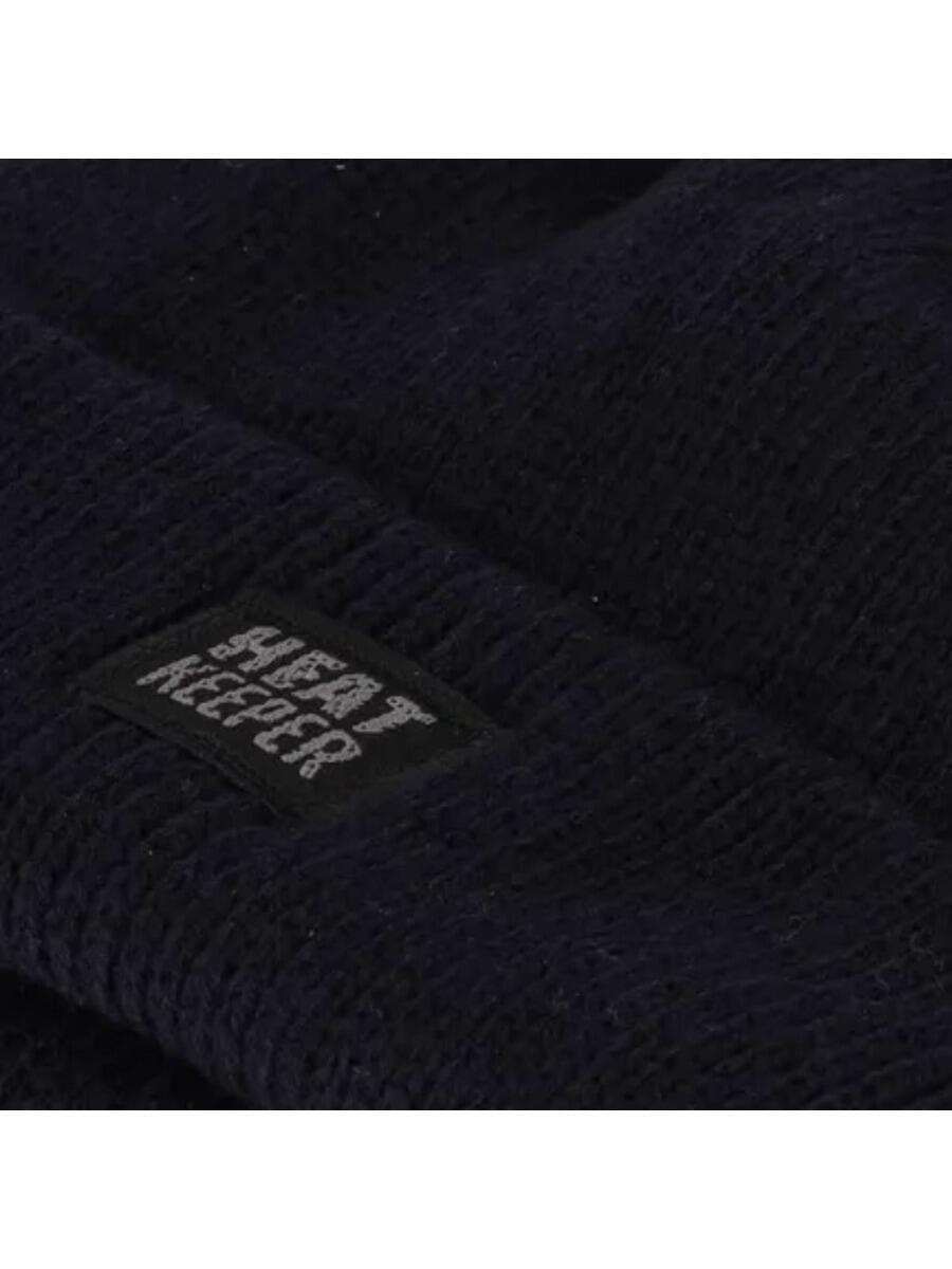 Set Hiver Heatkeeper pour Hommes – Bonnet + Gants bleu marine 6/6