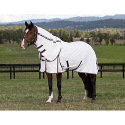 Couverture anti-mouches pour cheval avec couvre cou Weatherbeeta Hybrid Seasons