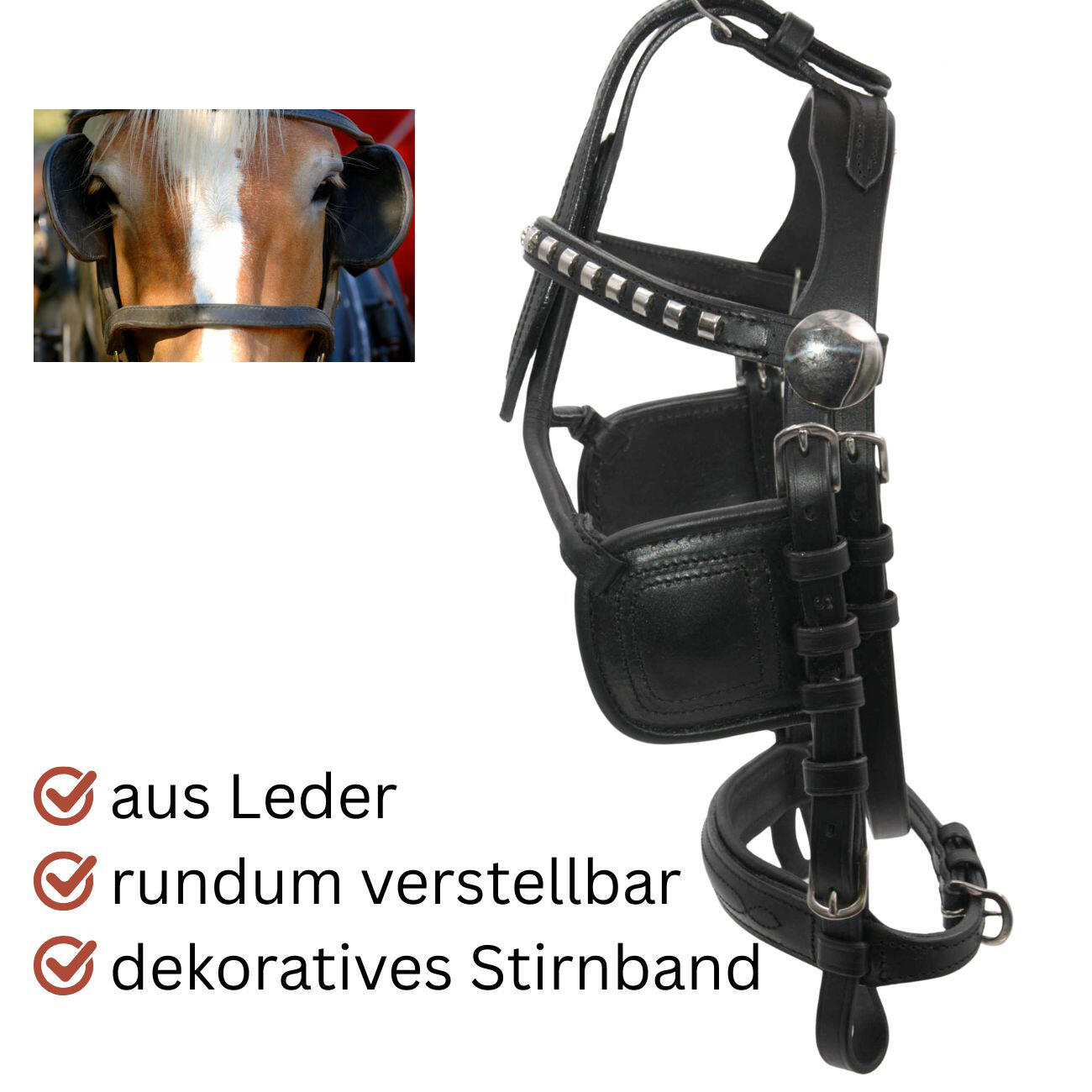 HorseGuard Pferde Weihnachtsmütze mit Ohrenausschnitt 2/4