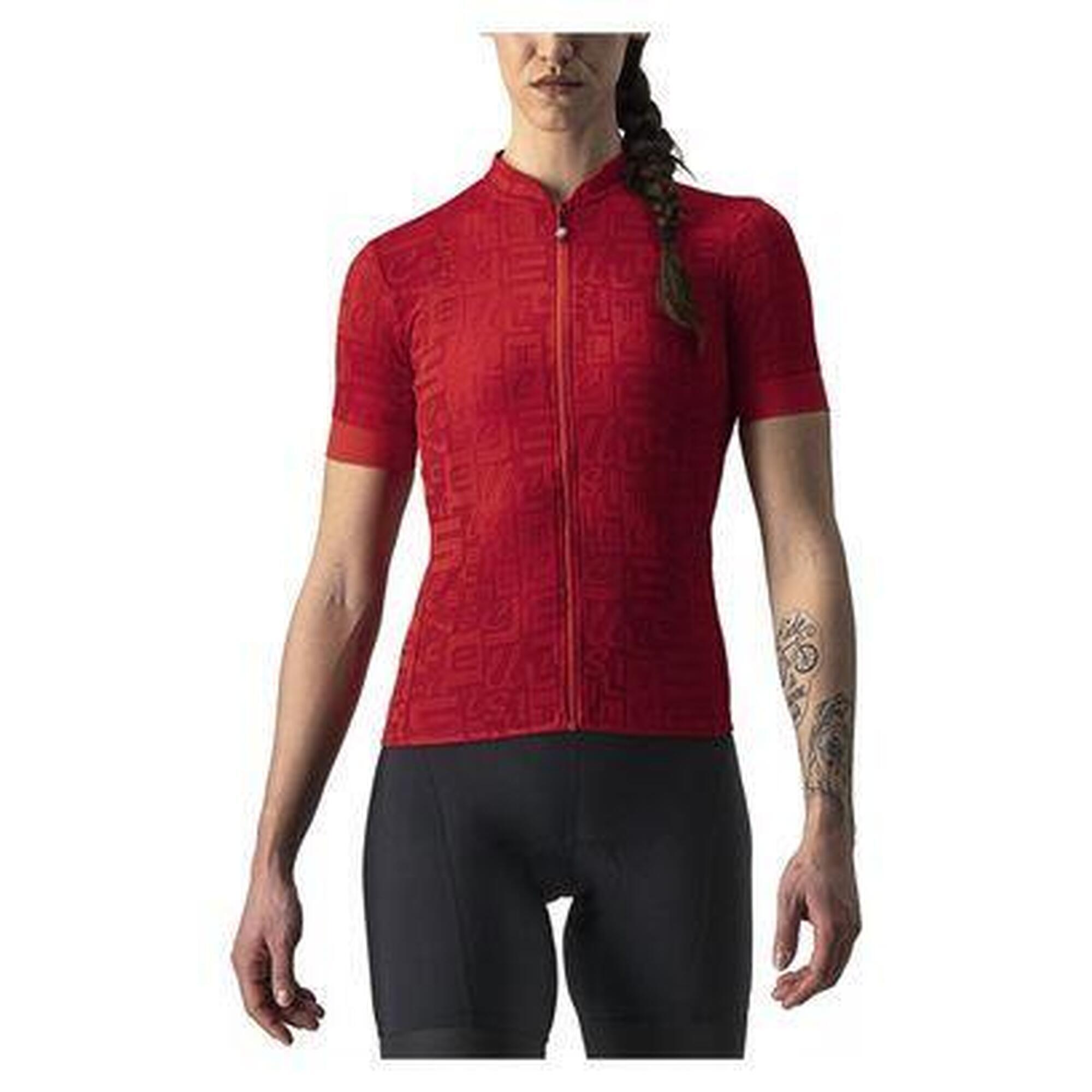 Castelli Maillot Manches Courtes Homme - Espresso - rich red/deep