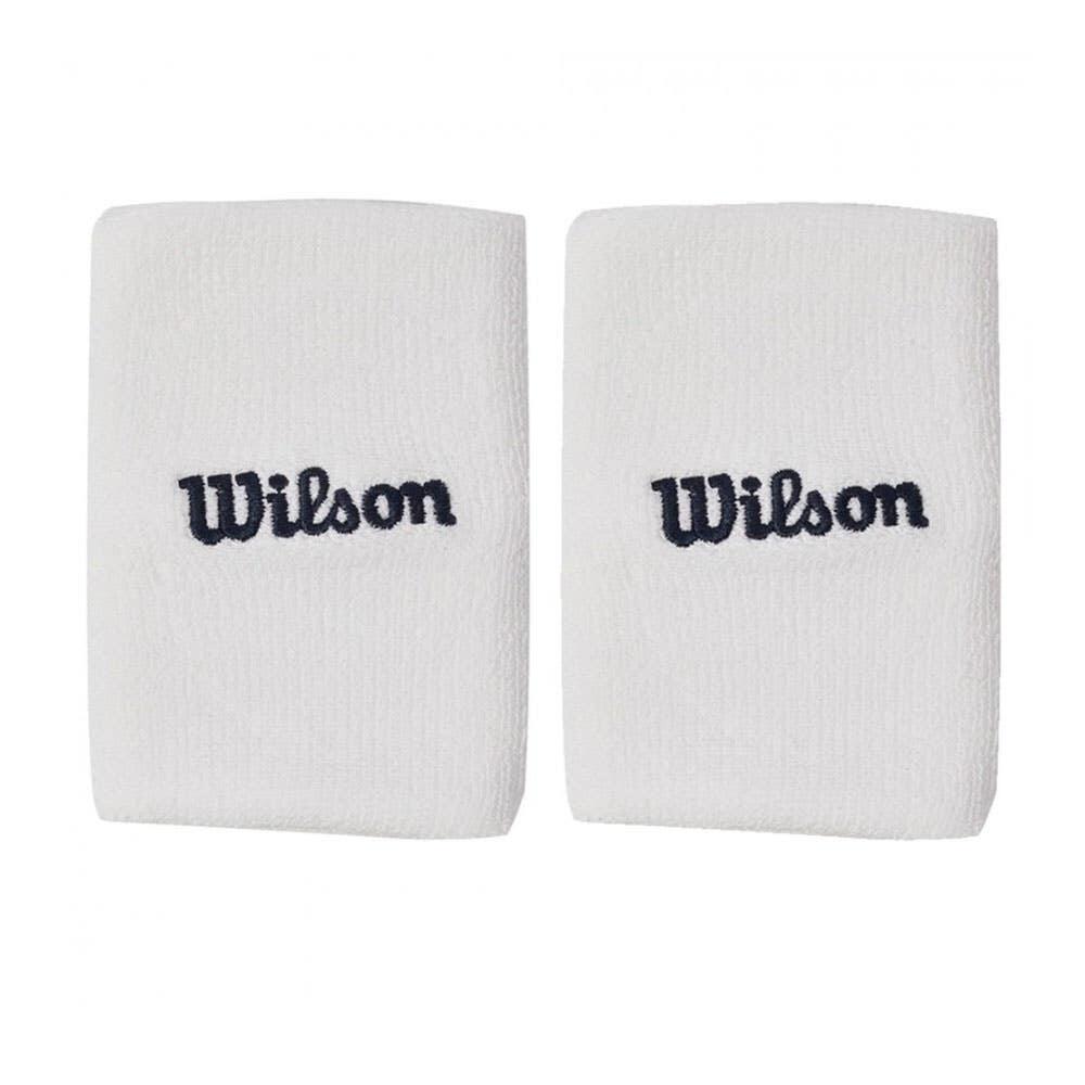 Muñequeras Anchas Wilson Wide Terry Blanco