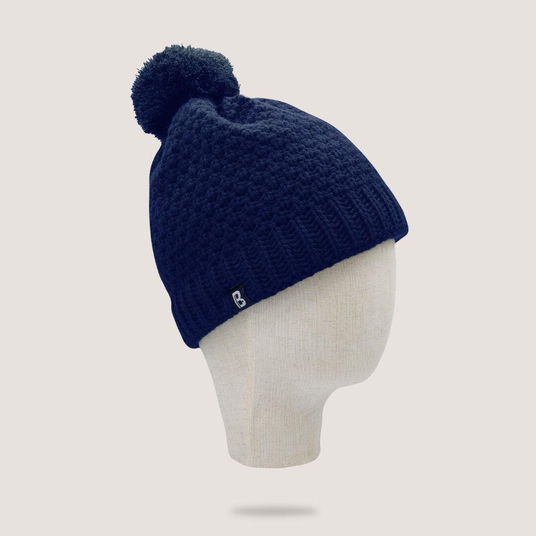 Blanc Bonnet - Bonnet Pompon - Bonnet - Bleu - Decathlon