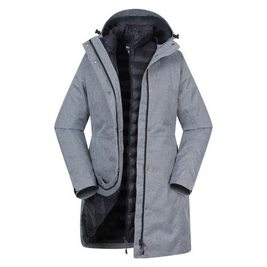 Mountain Warehouse Veste longue 3 en 1 femme Alaskan - Imperméable et chaude