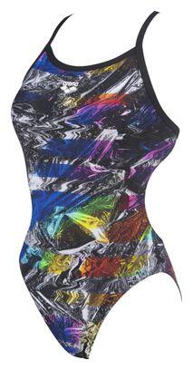 Arena Femme Iridiscent Challenge Back Una pieza Negro-Multi